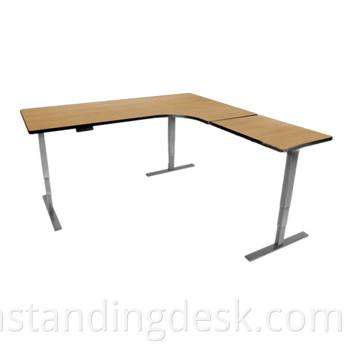 Hohe Qualität billiger Preis Workstation Möbel stehend L Formempfang Executive Electric Desk